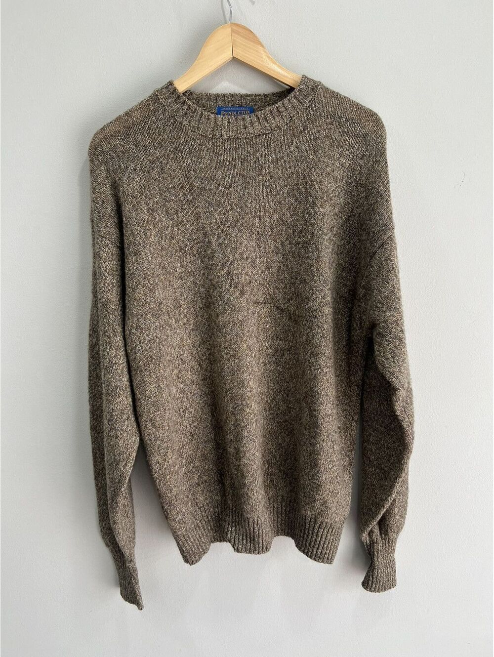 Vintage Pendleton Wool Sweater Knit salt pepper